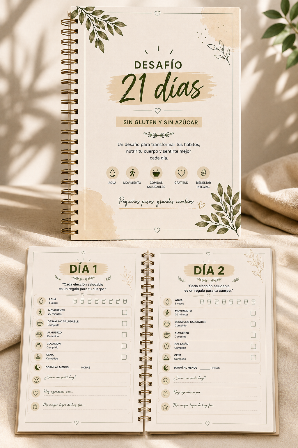 COMBO 2x1 | 50 Recetas Sin Gluten y Sin Azúcar | 2 Ebooks + 2Bonus
